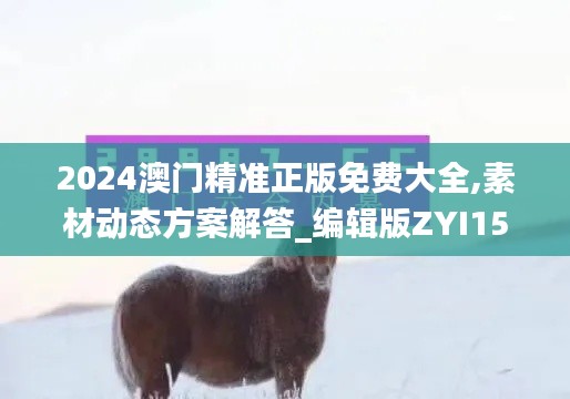 2024澳门精准正版免费大全,素材动态方案解答_编辑版ZYI151.39