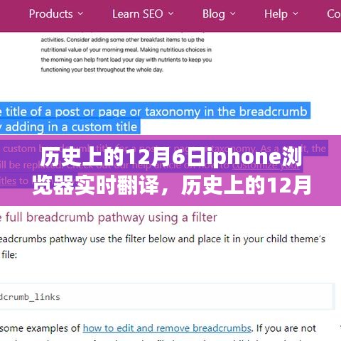 历史上的12月6日，iPhone浏览器实时翻译功能详解及使用指南